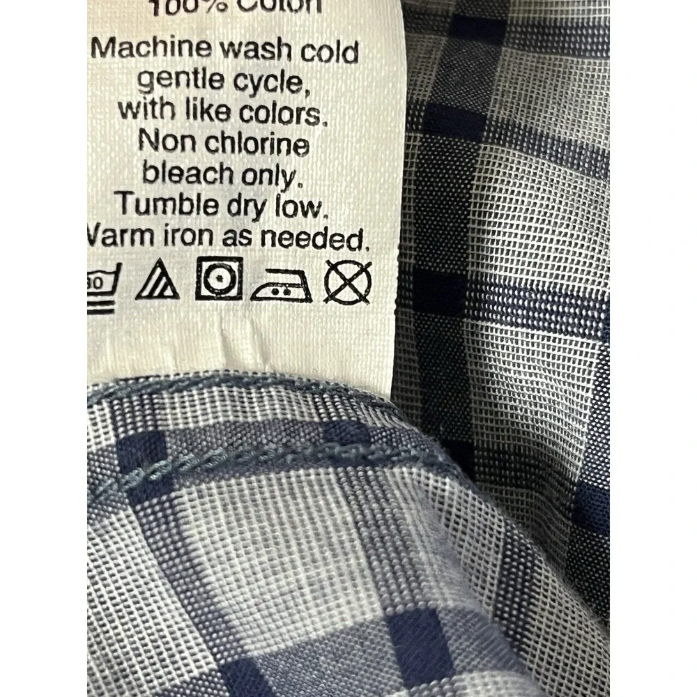 J.Crew Factory - Mens XL Slim Fit - Chambray Windowpane Tattersall‎ Button Down